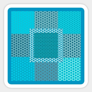 Abstract Turquoise Pattern Sticker